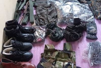 Huge quantity of banned uniform seized in Awantipora